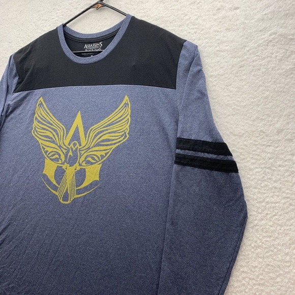 Assassins Creed Black‎ Flag T Shirt Mens 3XL XXXL Gray Yellow Video Games Geek - Picture 4 of 9